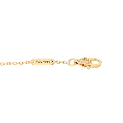 Van Cleef & Arpels 18K Yellow Gold Mother of Pearl Sweet Alhambra Bracelet 3 of 5