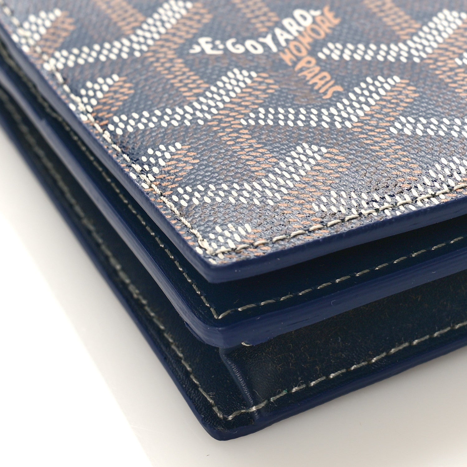 Goyard Goyardine Richelieu Wallet Navy 7 of 10