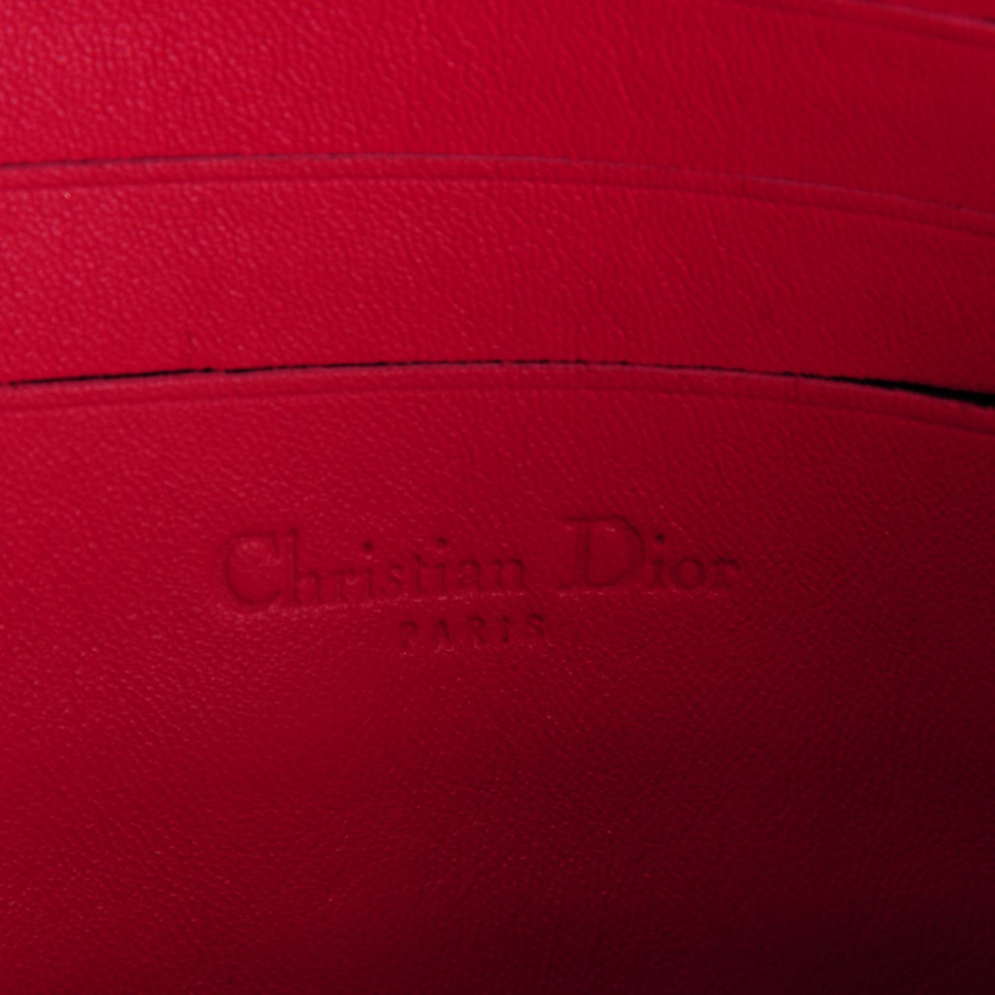 Lambskin Cannage New Lock Pouch Fuchsia