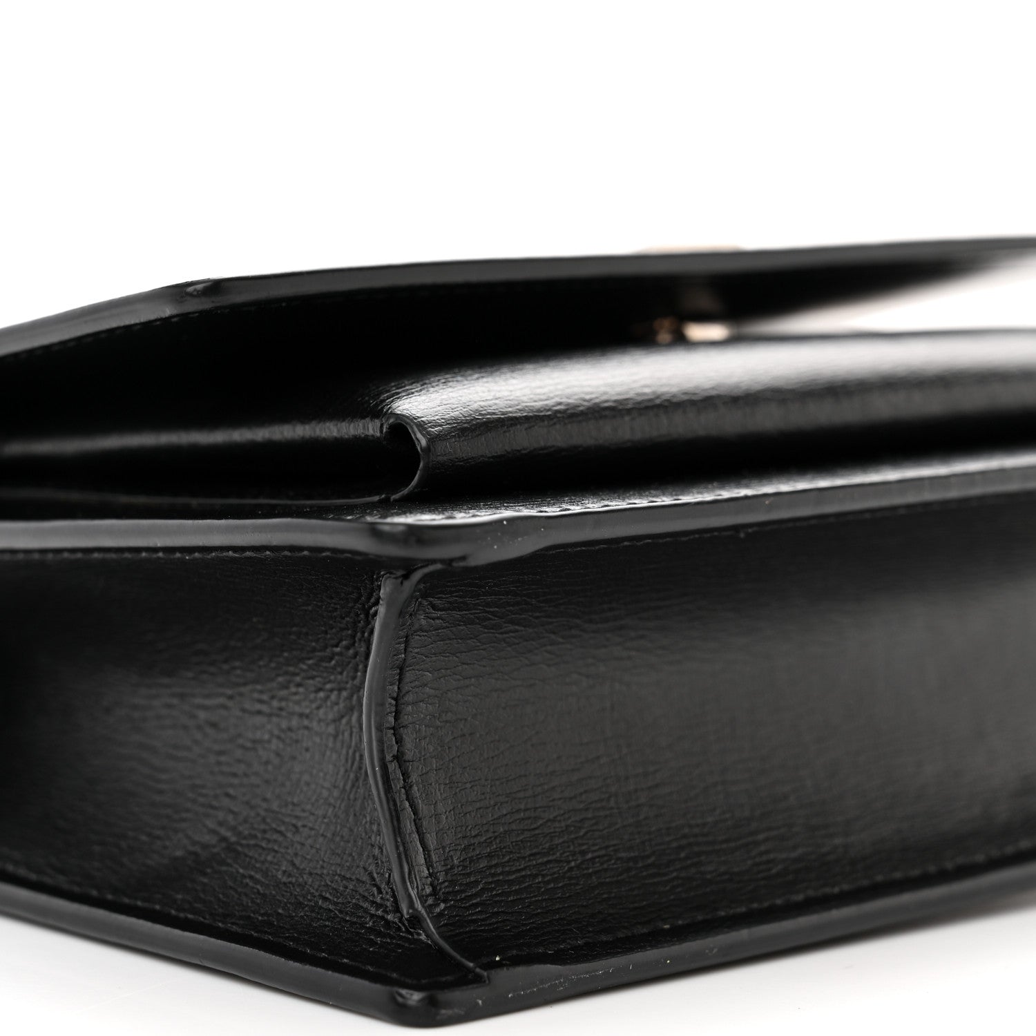Saint Laurent Calfskin Monogram Sunset Chain Wallet Black 8 of 11