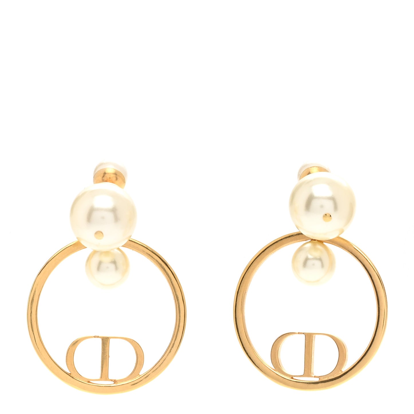 Pearl 30 Montaigne Earrings Gold