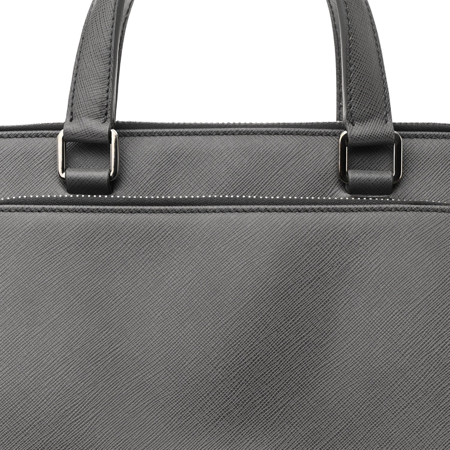 Prada Saffiano Travel Briefcase Mercurio 8 of 10