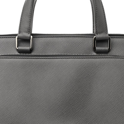 Prada Saffiano Travel Briefcase Mercurio 8 of 10