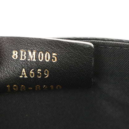 Fendi Vitello Liberty F is Fendi Bi-Color FF 1974 Embossed Envelope Belt Bag Maya Black 6 of 12