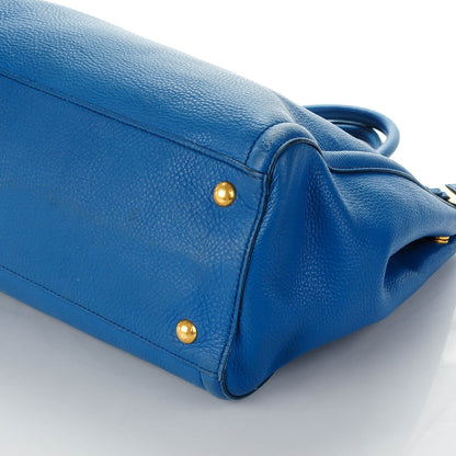 Prada Vitello Daino Tote Cobalto 7 of 10