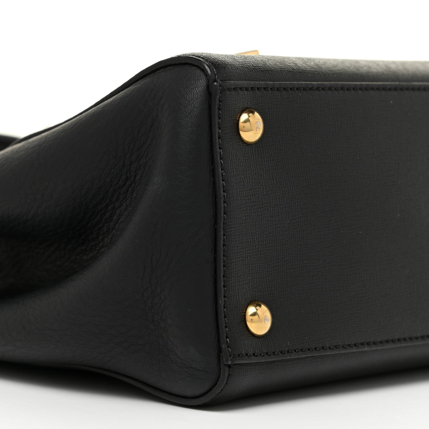 Fendi Vitello Elite Petite 2Jours Tote Black 8 of 11
