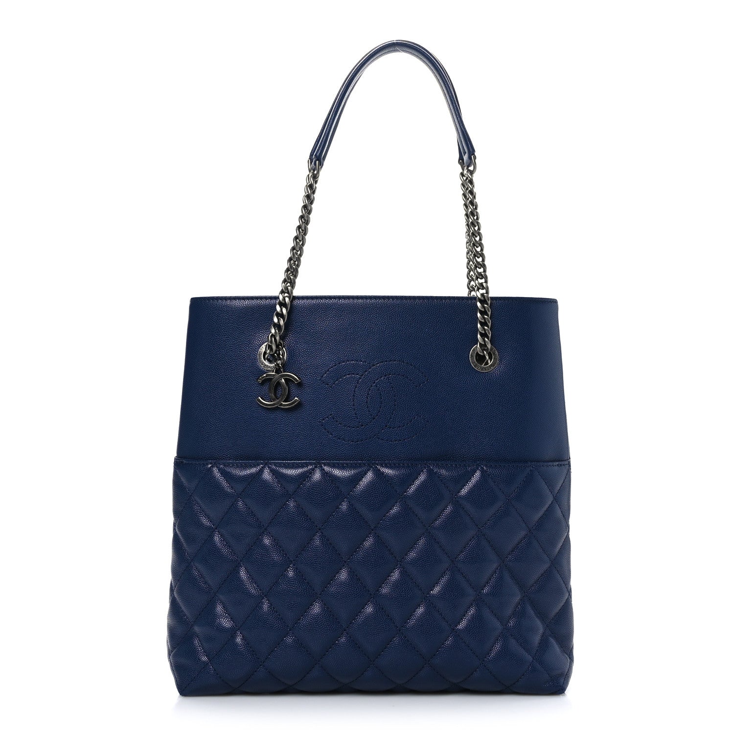Chanel Caviar Quilted Small Urban Delight Tote Blue 1 of 9