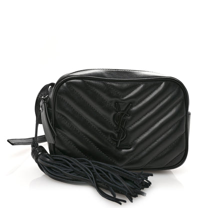 Saint Laurent Calfskin Matelasse Monogram Lou Belt Bag Black 1 of 10