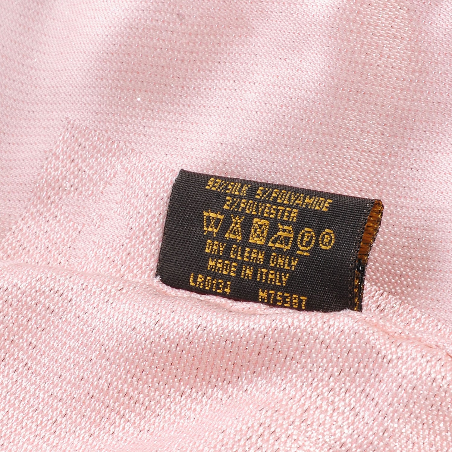 Louis Vuitton Silk Monogram Shimmer Stole Rose Poudre 6 of 6