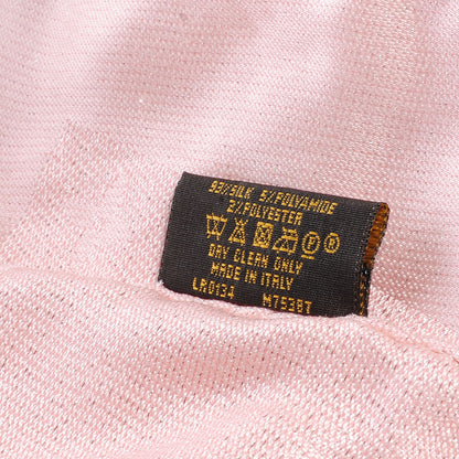 Louis Vuitton Silk Monogram Shimmer Stole Rose Poudre 6 of 6
