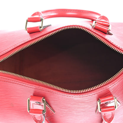 Louis Vuitton Epi Speedy 25 Castillan Red 4 of 9