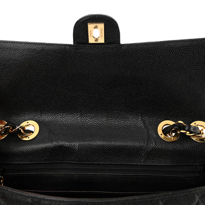 Chanel Caviar Quilted Jumbo Single Flap Black 11 of 15