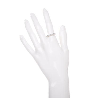 Tiffany Platinum Diamond .24ctw Half Circle Wedding Band Ring 54 7 2 of 5