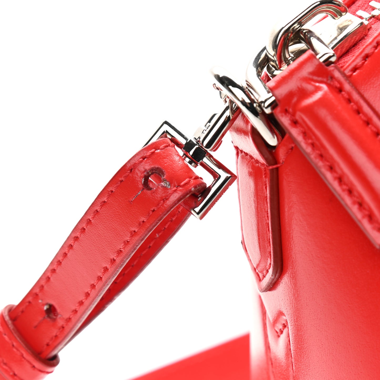 Shiny Lord Calfskin Mini Antigona Red
