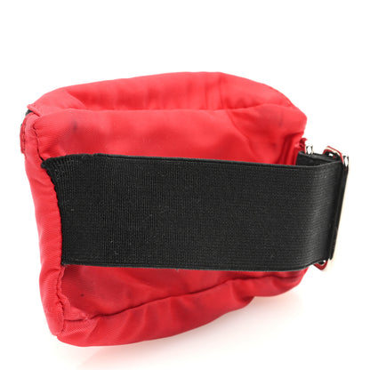 Prada Tessuto Nylon Wrist Pouch Rosso 3 of 6
