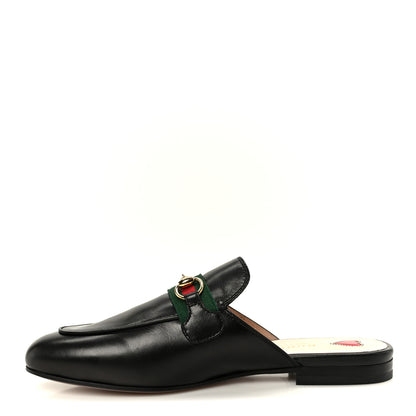 Gucci Malaga Kid Web Womens Princetown Slippers 36.5 Black 1 of 10