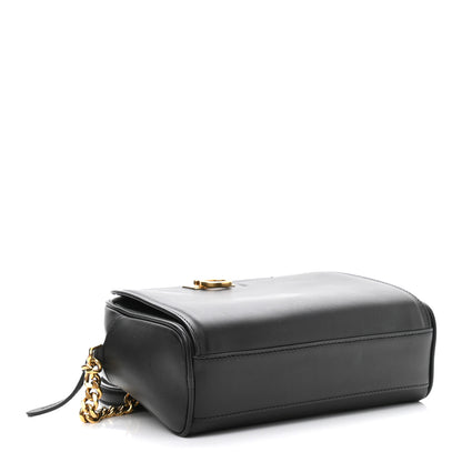 Salvatore Ferragamo Calfskin Trifolio Camera Crossbody Bag Black 3 of 9