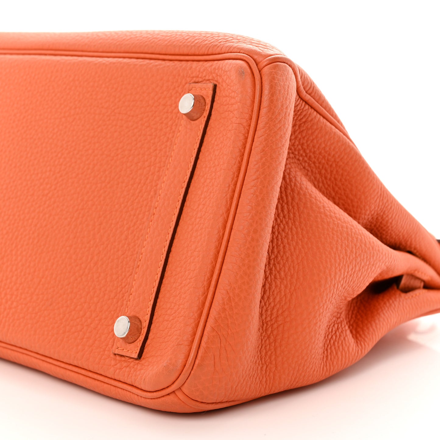 Taurillon Clemence Birkin 30 Orange
