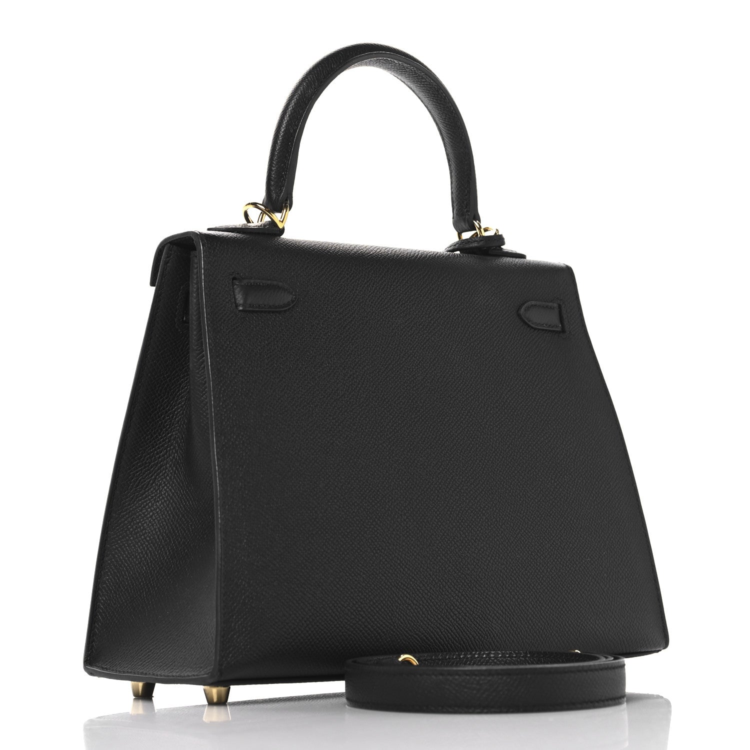 Hermes Epsom Kelly Sellier 25 Black 3 of 14