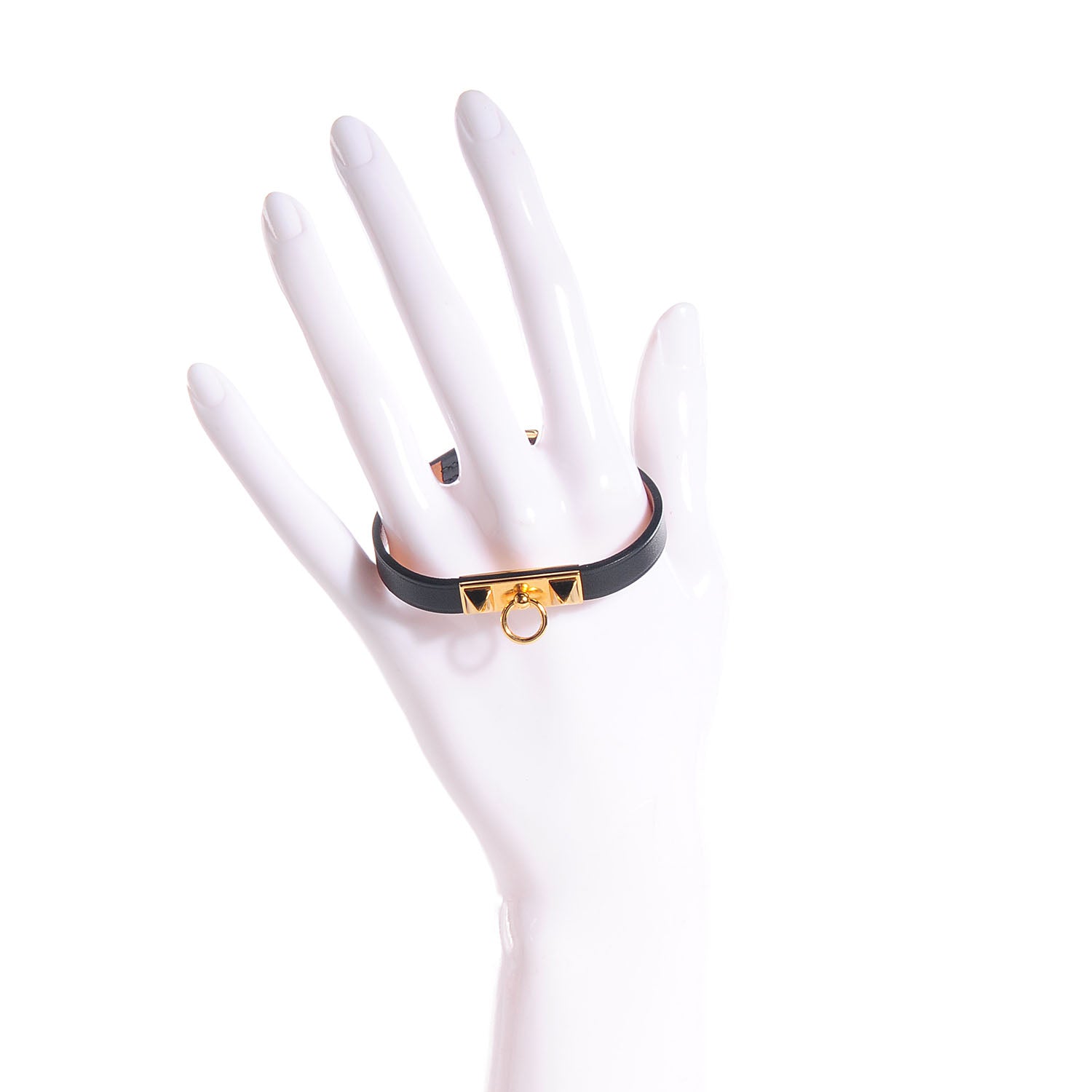 Hermes Chamonix Micro Rivale Bracelet Small Black 10 of 17