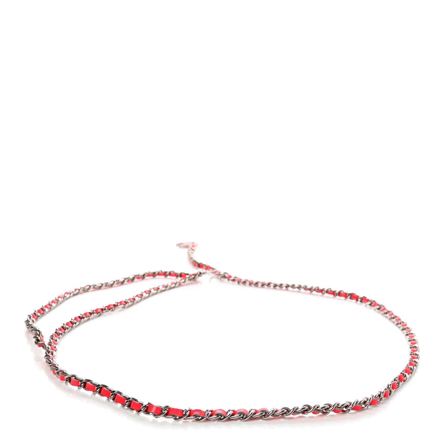 Chanel Lambskin Enamel CC Chain Belt Pink 2 of 5