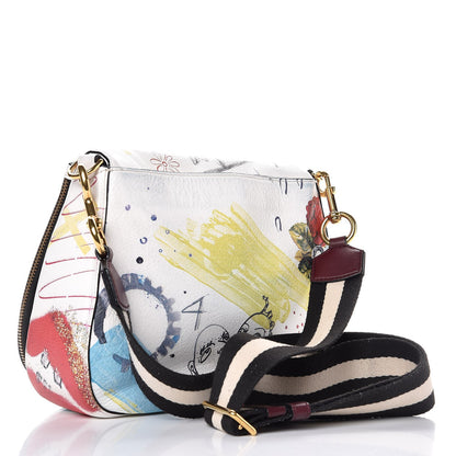 Marc Jacobs Calfskin Collage Saddle Bag Off White 3 of 12
