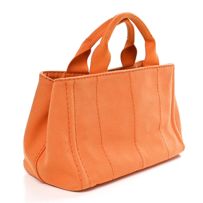 Prada Canapa Small Logo Tote Papaya 3 of 10