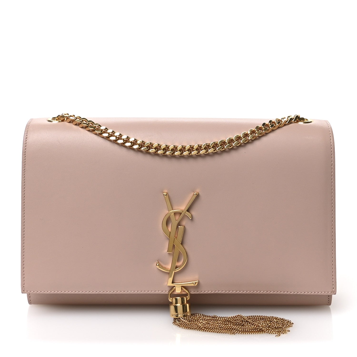Saint Laurent Smooth Calfskin Medium Classic Monogram Kate Tassel Satchel Pink 1 of 10