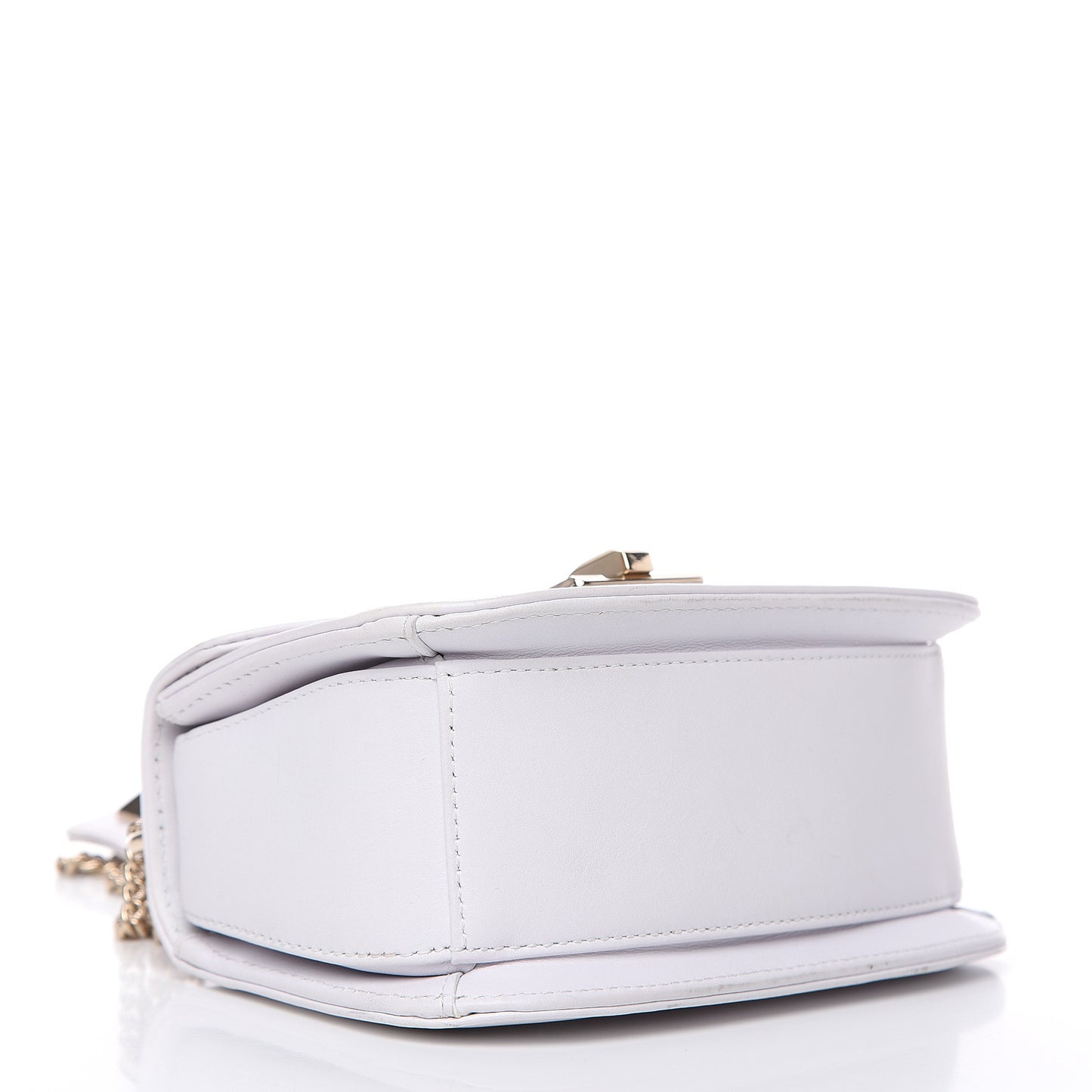 Calfskin VLTN Small Shoulder Bag White