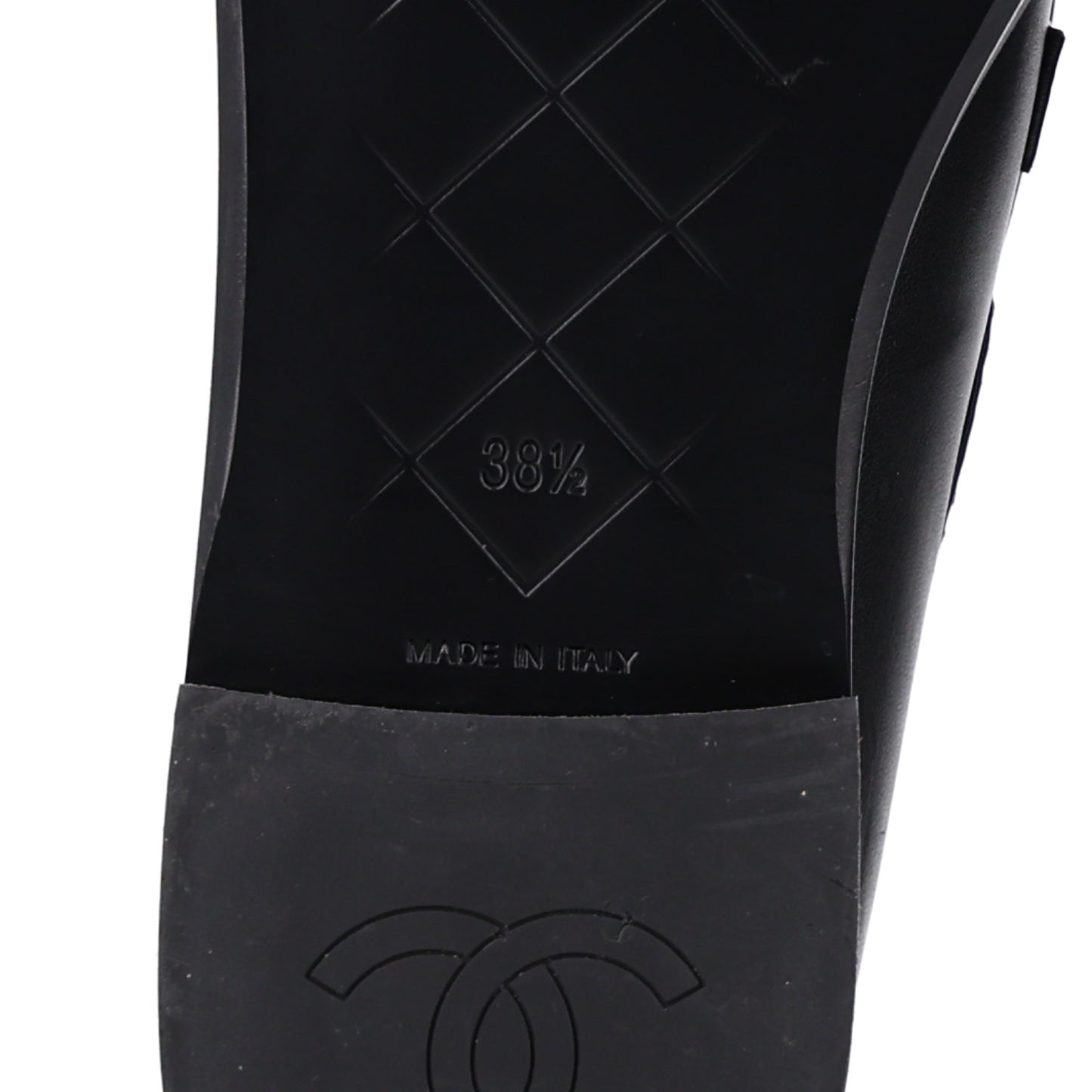 Lambskin Quilted CC Turnlock Loafers 38.5 Black