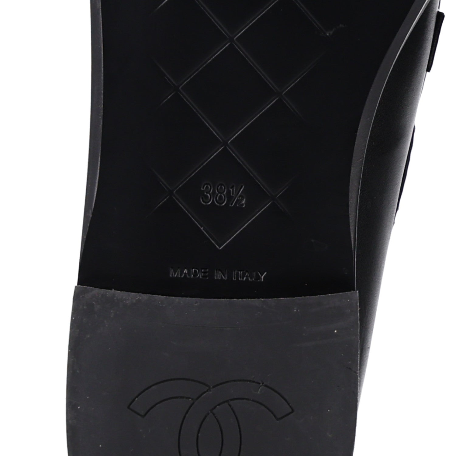 Chanel Lambskin Quilted CC Turnlock Loafers 38.5 Black 8 of 8