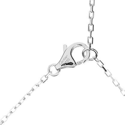 Cartier 18K White Gold Diamond SM D'Amour Pendant Necklace 5 of 6