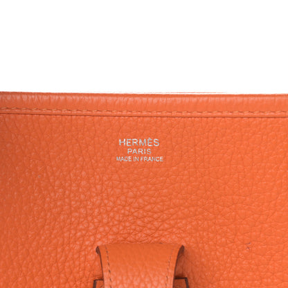 Hermes Taurillon Clemence Evelyne III GM Orange 5 of 17