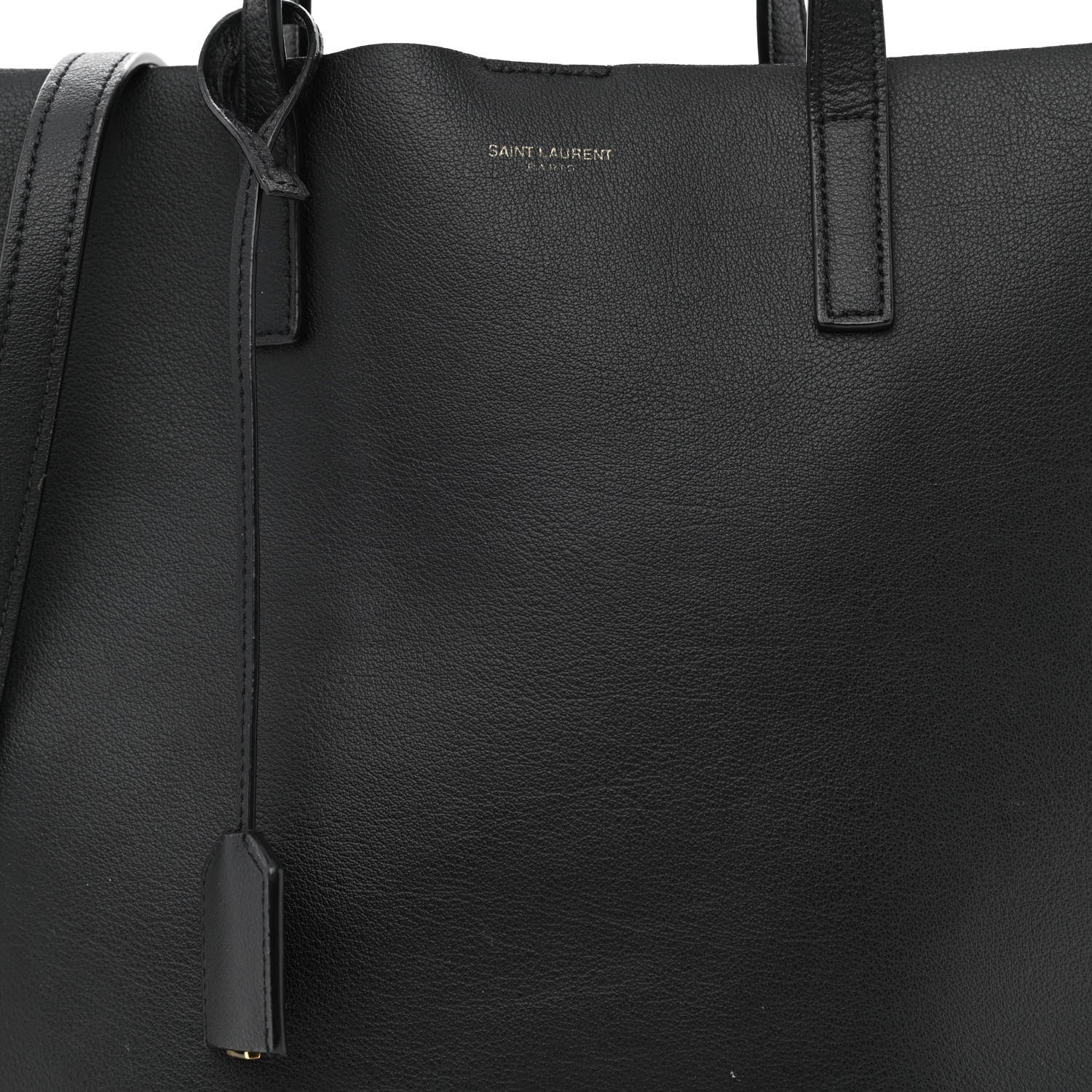 Saint Laurent Calfskin Toy Shopping Tote Black 9 of 11