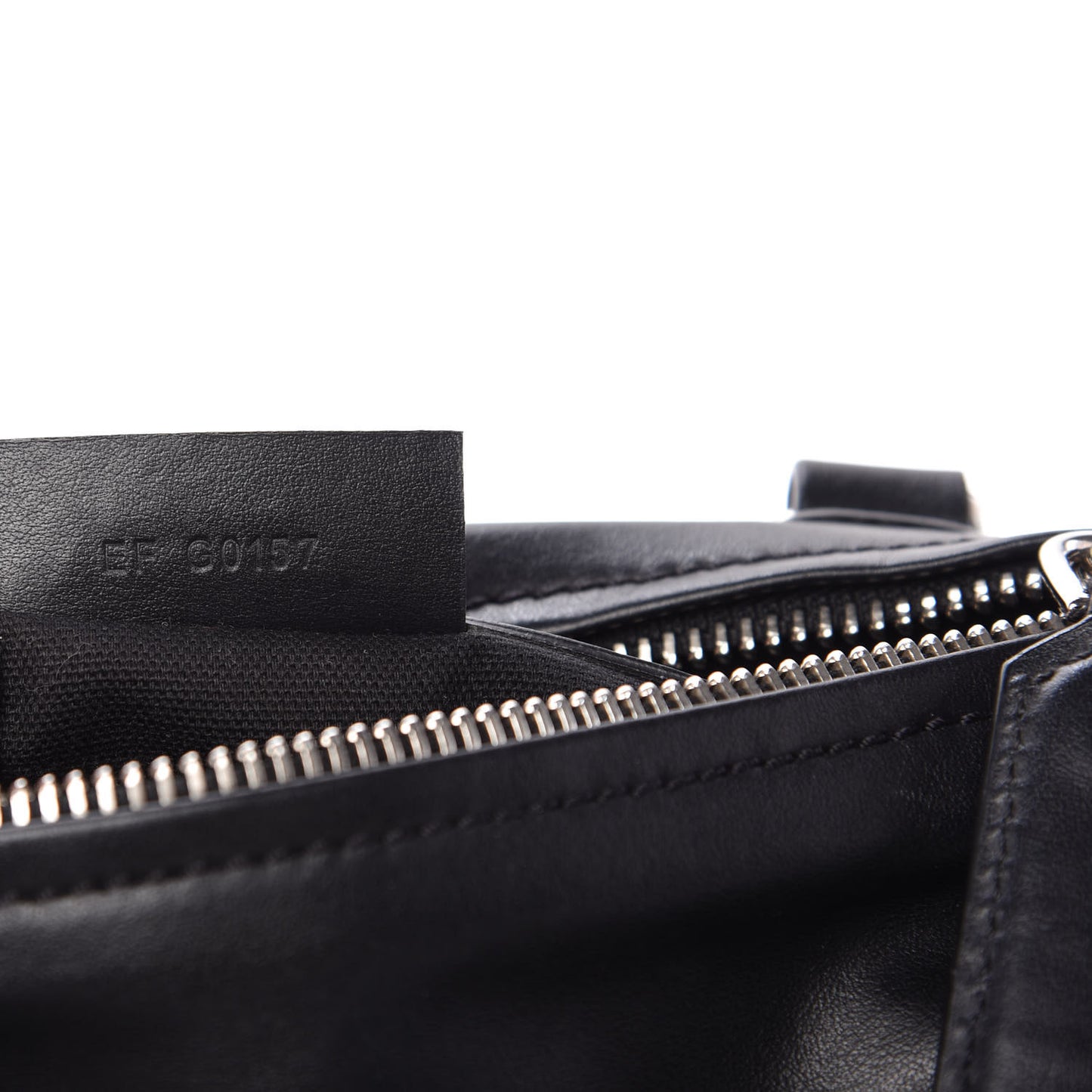 Calfskin Medium Pandora Logo Strap Black