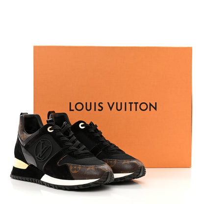 Louis Vuitton Suede Monogram Run Away Sneakers 36 Black 11 of 11