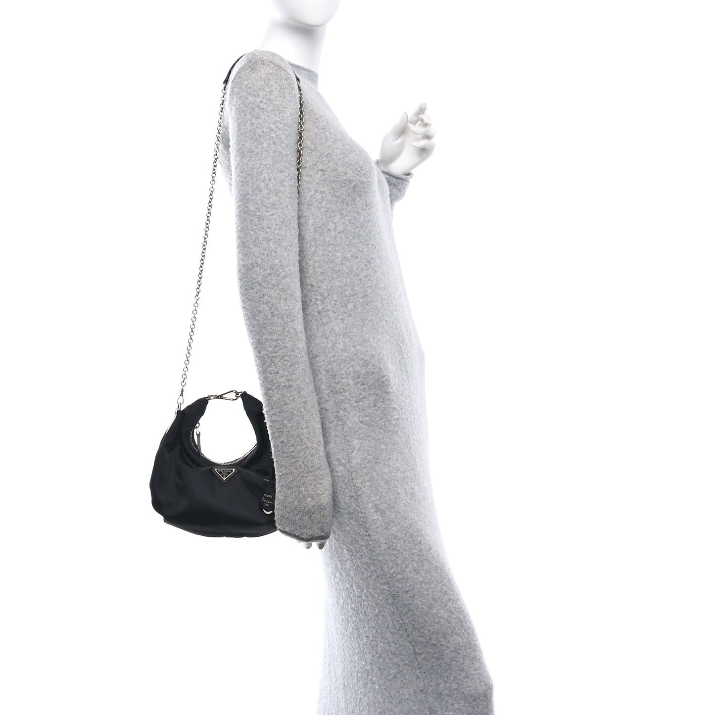 Tessuto Nylon Saffiano Re-Edition 2006 Shoulder Bag Black