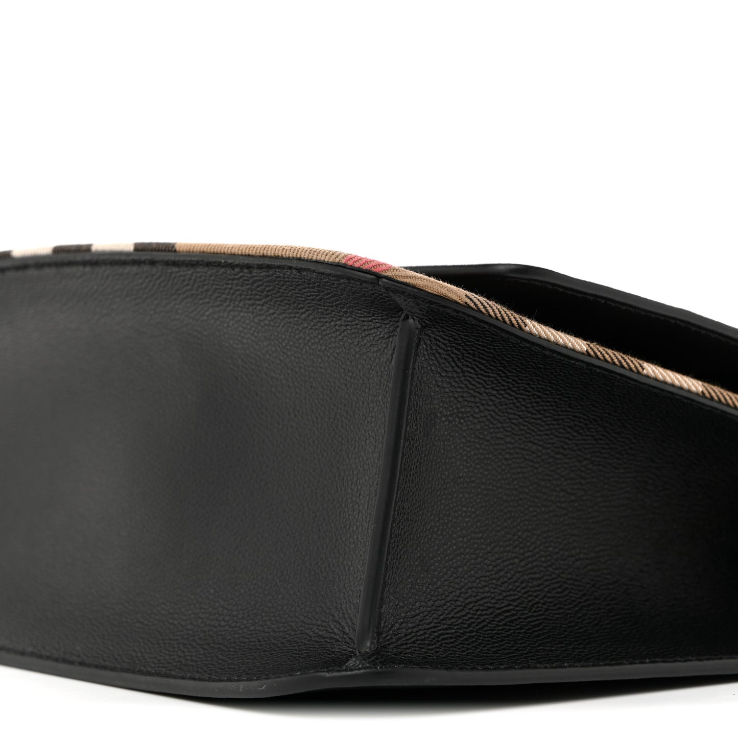 Derby Calfskin House Check Mackford Crossbody Bag Black