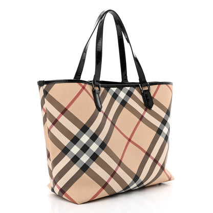 Burberry Nova Check Large Nickie Tote Black 4 of 14