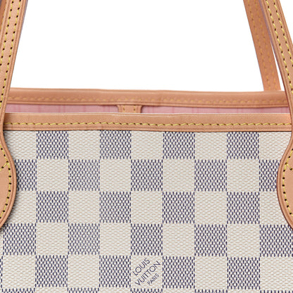 Louis Vuitton Damier Azur Neo Neverfull MM Rose Ballerine 10 of 10