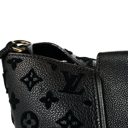 Louis Vuitton Cuir Orfevre Veau Cachemire Tote W GM Black 16 of 19