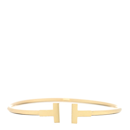 Tiffany 18K Yellow Gold T Wire Bracelet 2 of 7