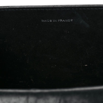 Chanel Glazed Calfskin Single Flap Black 6 of 18