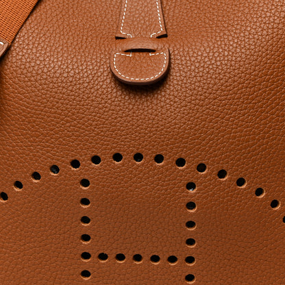 Hermes Taurillon Clemence Evelyne III GM Gold 7 of 11