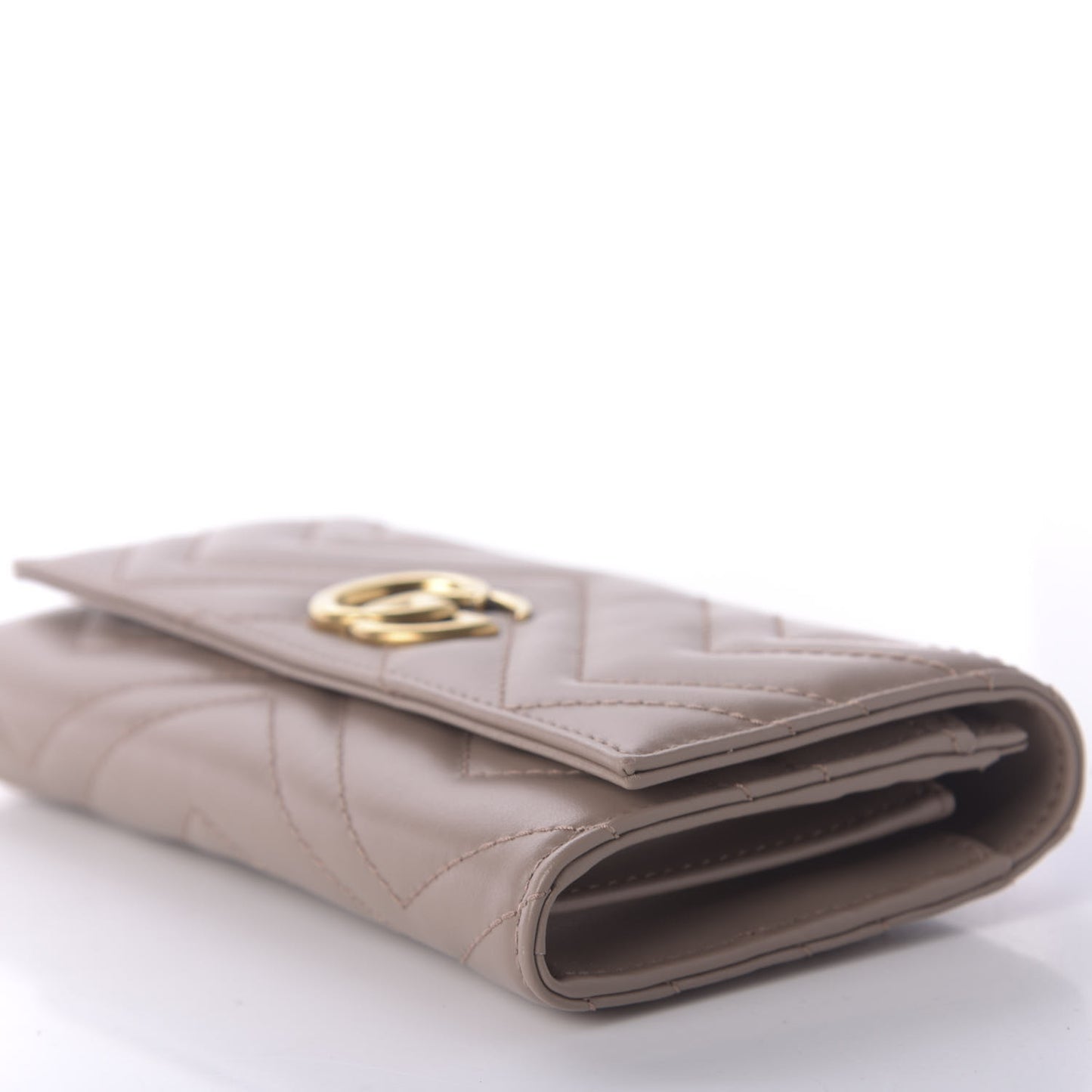 Calfskin Matelasse GG Marmont Continental Wallet Porcelain Rose