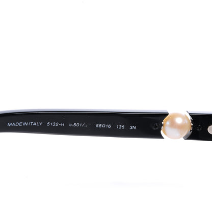 Chanel Pearl Sunglasses 5132-H Black 5 of 6