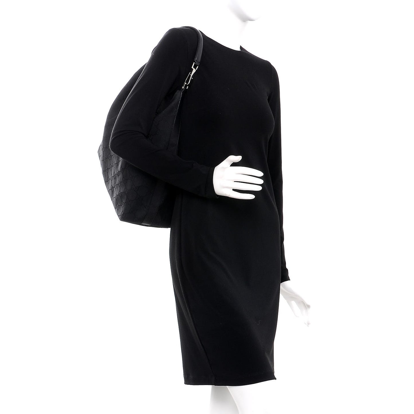 Nylon Monogram Hobo Black