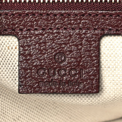 Gucci Monogram Textured Dollar Calfskin Web Medium Ophidia Shopping Tote Sahara Rubino Chardonnay 6 of 8