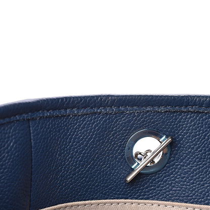 Chanel Glazed Calfskin Small Deauville Tote Blue 12 of 26