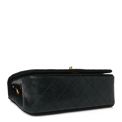 Chanel Jersey Calfskin Quilted Mini Single Flap Bag Black 4 of 10
